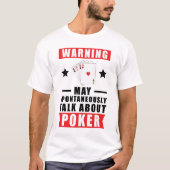 Funny Poker Design T-Shirt (Vorderseite)