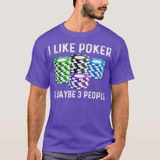 Funny Poker Designs for Men Women Casino Kartenspi T-Shirt