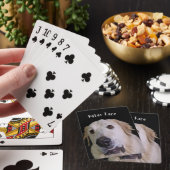 Funny "Poker Face" Dog Face playing cards Spielkarten (In Situ)