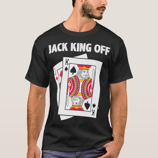 Funny Poker Jack King Off Premium  T-Shirt (Vorderseite)