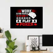 Funny Poker Kunstmuseum Spielzimmer Casino Poster (Heimbüro)