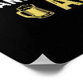 Funny Poker People Bierkunst Poster (Ecke)