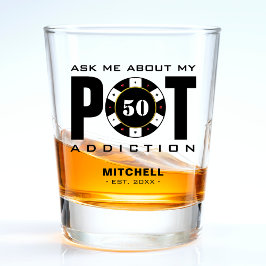 Funny Poker Spaß Pot Advocation Schnapsglas