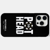 Funny Poker Spaß Pot Head Case-Mate iPhone Hülle (Rückseite (Horizontal))
