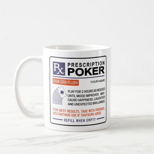 Funny Poker Tasse - Design (Links)