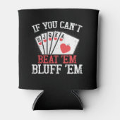Funny poker word art dosenkühler (Vorderseite)