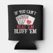 Funny poker word art dosenkühler (Rückseite)
