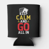 Funny poker word art dosenkühler (Rückseite)