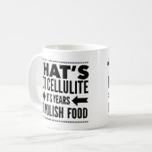 Funny Poland Food Tasse - das ist kein Cellulite (Vorderseite Links)