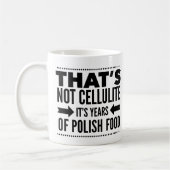 Funny Poland Food Tasse - das ist kein Cellulite (Links)