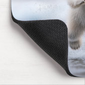 Funny Polar Bear Cub Mouse Pad Mousepad (Ecke)