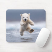 Funny Polar Bear Cub Mouse Pad Mousepad (Mit Mouse)