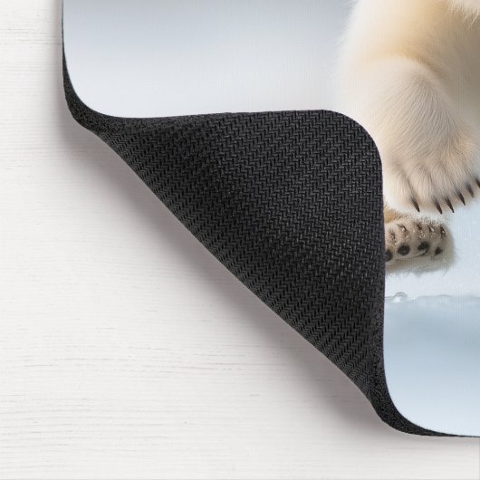 Funny Polar Bear Cub Mouse Pad Mousepad (Ecke)