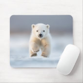 Funny Polar Bear Cub Mouse Pad Mousepad (Mit Mouse)