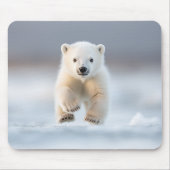 Funny Polar Bear Cub Mouse Pad Mousepad (Vorne)