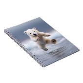 Funny Polar Bear Cub Notizblock (Rechte Seite)