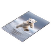Funny Polar Bear Cub Notizblock (Linke Seite)