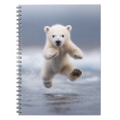 Funny Polar Bear Cub Notizblock (Vorderseite)