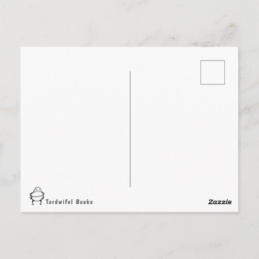 Funny Polar Bear Picture Cartoon Cub Job Postkarte (Rückseite)