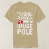 Funny Pole Vault Pole Vaulting Huge Pole T-Shirt (Design vorne)