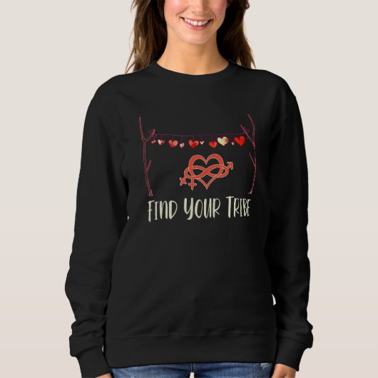 Funny Poliamory Throuple Polyamore Sweatshirt (Vorderseite)
