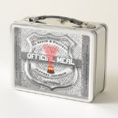 Funny Police Abzeichen Metall Lunch Box (Rückseite)