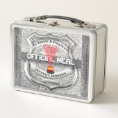 Funny Police Abzeichen Metall Lunch Box (Vorderseite)