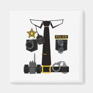 Funny Police Costume Police Officer vorgeben, ich  Magnet