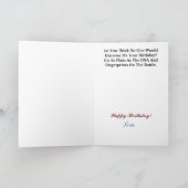 Funny Police Detective Birthday Card Karte (Innenseite)