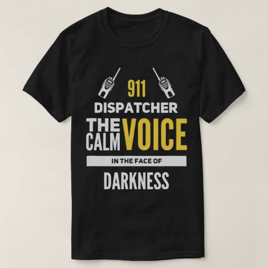 Funny Police Dispatcher Design für einheitliche Ad T-Shirt (Design vorne)