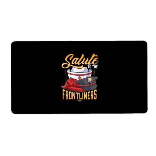 Funny Police Firefighter Frontliner Nurse Geschenk (Vorne)