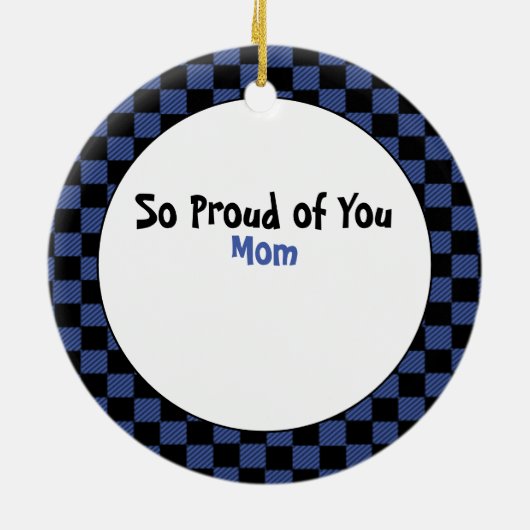 Funny Police Gift - Proud Police Officer Danke Keramik Ornament (Hinten)