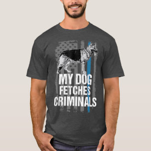 Funny Police K9 Unit Dog holt Kriminalprämien Gesc T-Shirt