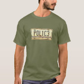 Funny Police Officer Autopaplate Grafik T-Shirt (Vorderseite)