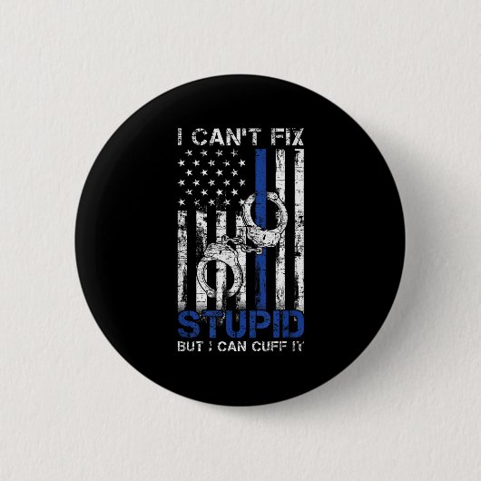Funny Police Officer Gift Polizei zur Strafverfolg Button (Vorderseite)