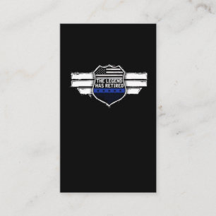 Funny Police Officer Pension Legende ist erschöpft Visitenkarte