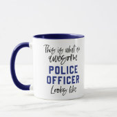 Funny Police Officer Phantastisch Police Vater Mam Tasse (Links)