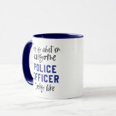 Funny Police Officer Phantastisch Police Vater Mam Tasse (Vorderseite Links)