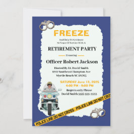 Funny Police Officer Retirement Party Einladung