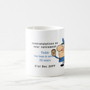 Funny Police Officers Retirement Tasse Personalisi