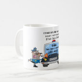 Funny Police Officers Retirement Tasse Personalisi (Vorderseite Links)