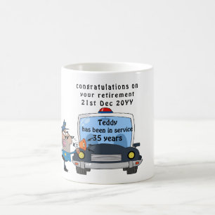 Funny Police Officers Retirement Tasse Personalisi