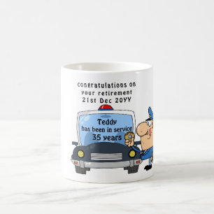 Funny Police Officers Retirement Tasse Personalisi