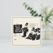 Funny Police Training an einem Cartoon der Polizei Karte (Stehend Vorderseite)