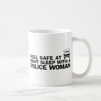 Funny Police Woman Kaffeetasse