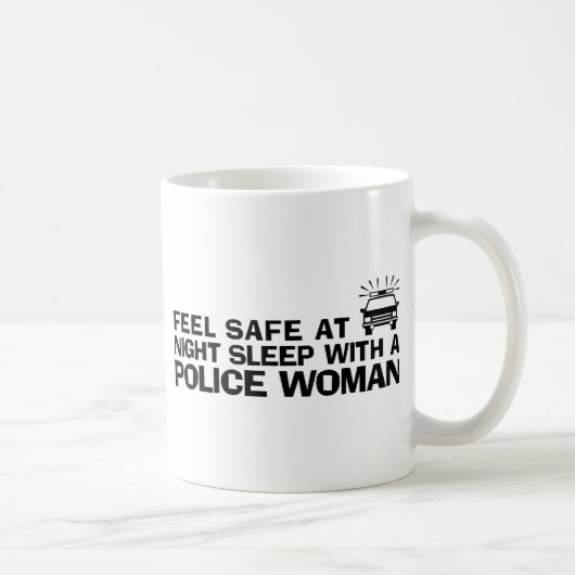 Funny Police Woman Kaffeetasse (Rechts)
