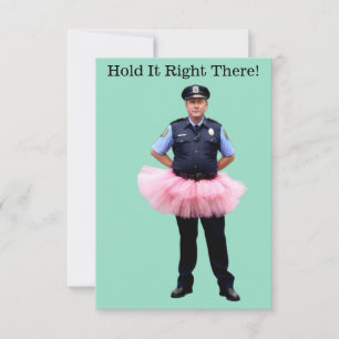 Funny Policeman Party Einladung