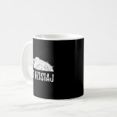 Funny Polish Cat Poland Polska Kaffeetasse (Vorderseite Links)