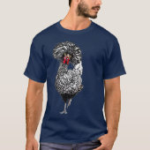 Funny Polish Chicken Backyard Hühnercoop Farm T-Shirt (Vorderseite)