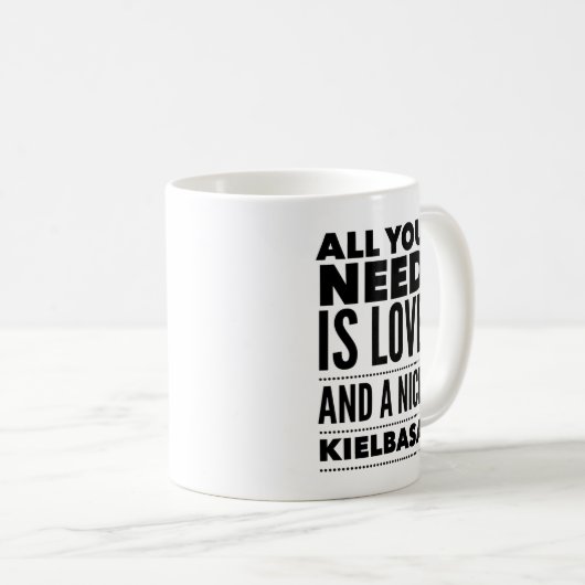 Funny Polish Geschenk Tasse, Alles, was Sie brauch Kaffeetasse (VorderseiteRechts)
